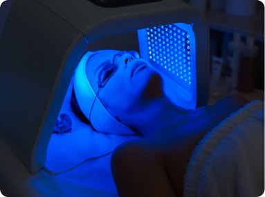 Blue LED or Photodynamic Therapy